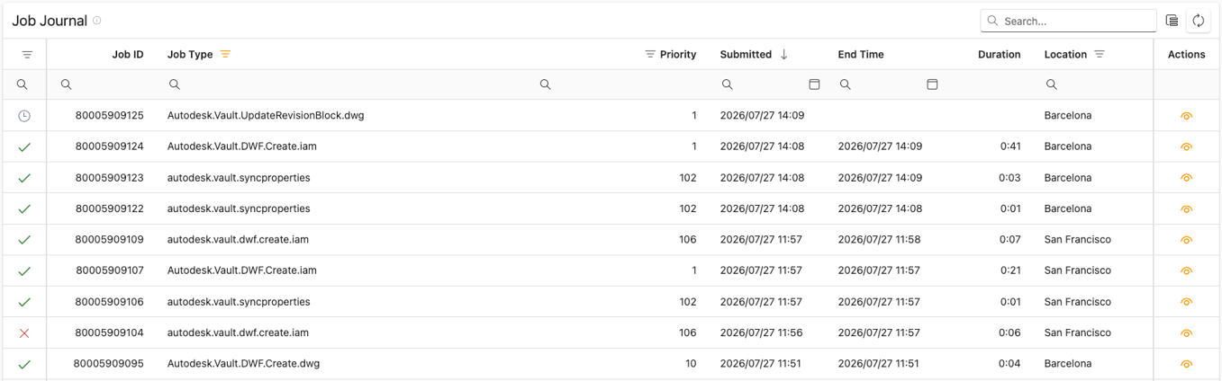 autodesk vault job processor job journal