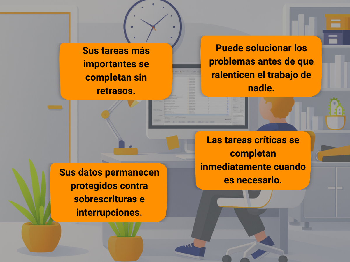 Control de prioridad de trabajos de bóveda