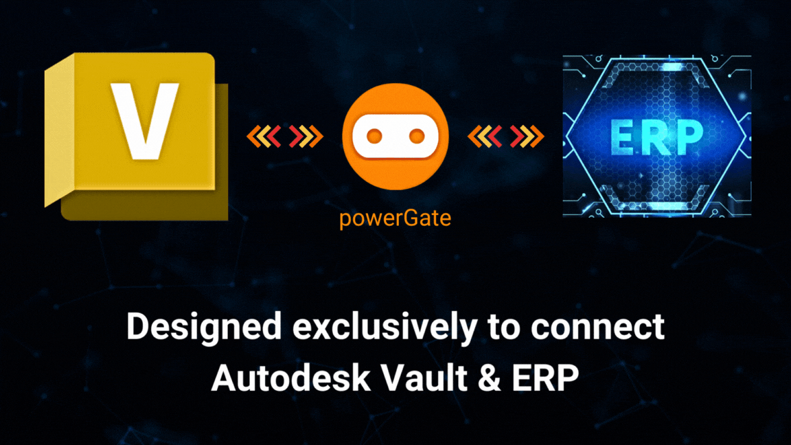 powergate is designed only to connect autodesk vault with erp/plm