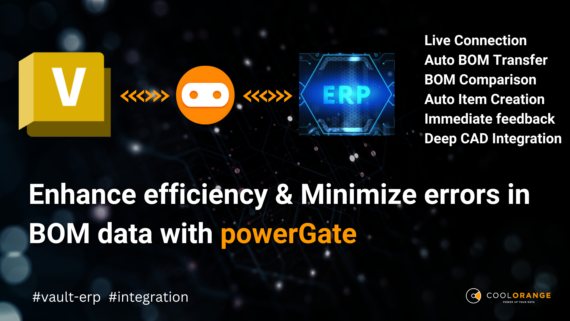 Mejorar la eficiencia y minimizar los errores: Descubra la potencia de powerGate para la integración Vault-ERP