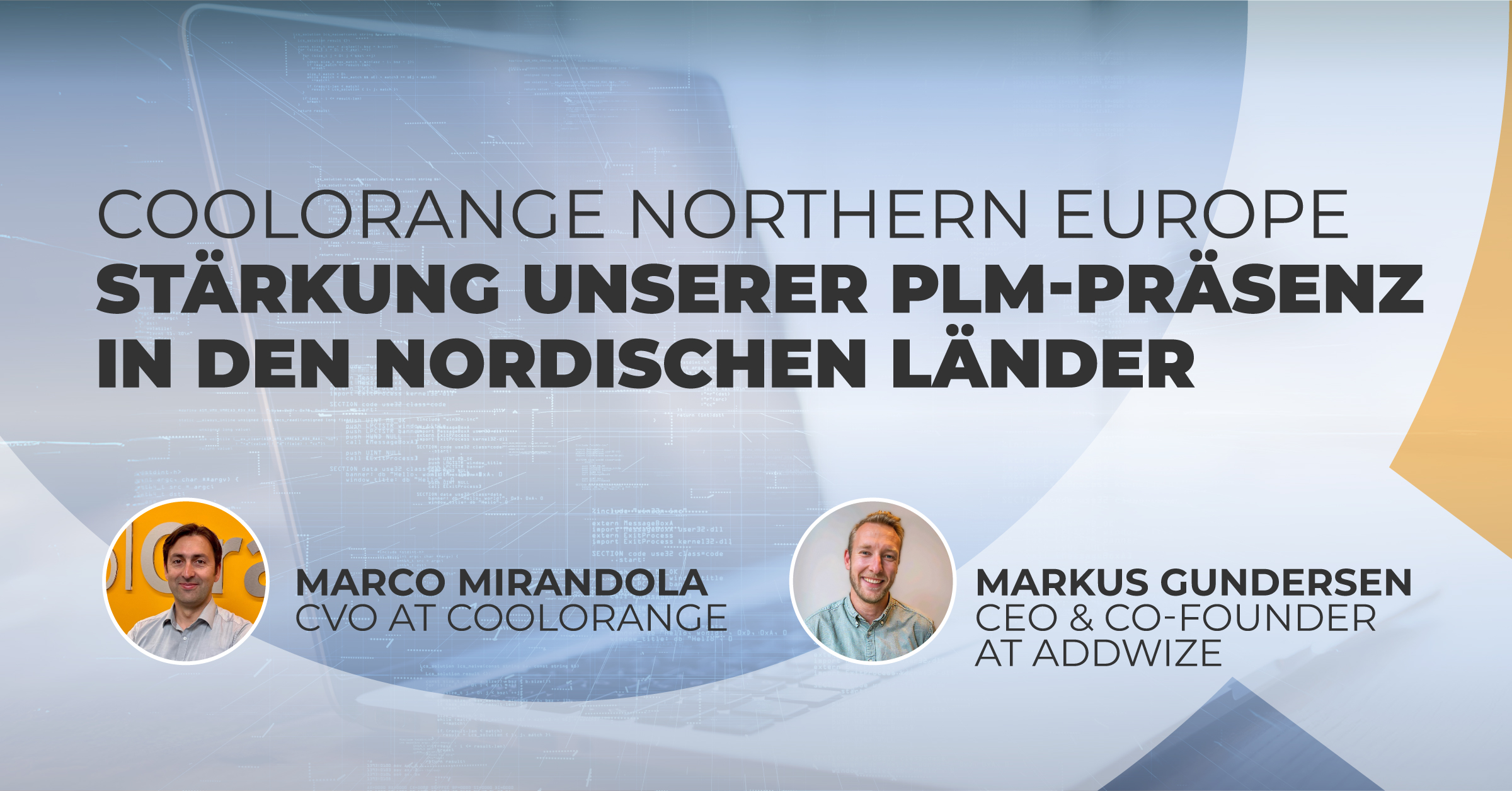 coolOrange erweitert sein PLM-Engagement in Nordeuropa und heißt Addwize willkommen