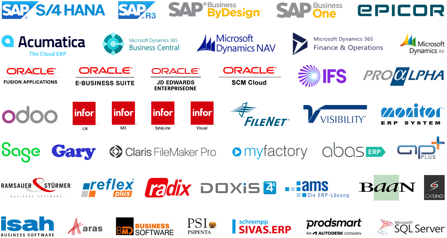 lista de erp coolorange