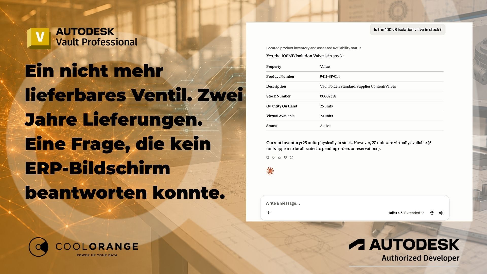 Stellen Sie ERP-Fragen mit KI